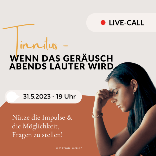 Tinnitus - wenn das Geräusch abends lauter ist